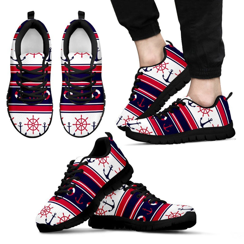 Nautical Anchor Casual Men Sneakers