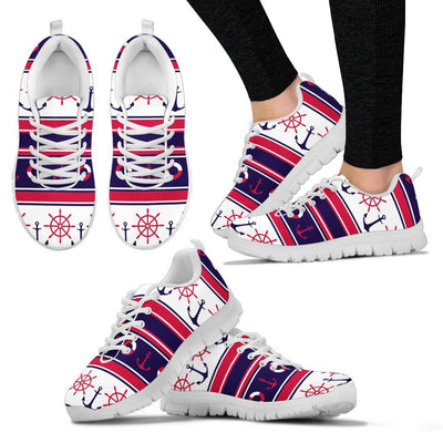 Nautical Anchor Casual Women Sneakers