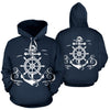 Nautical Anchor Lost my Heart All Over Print Hoodie