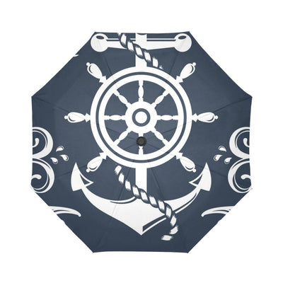 Nautical Anchor Lost my Heart Automatic Foldable Umbrella