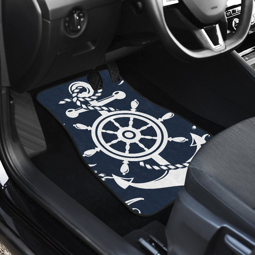 Nautical Anchor Lost my Heart Car Floor Mats