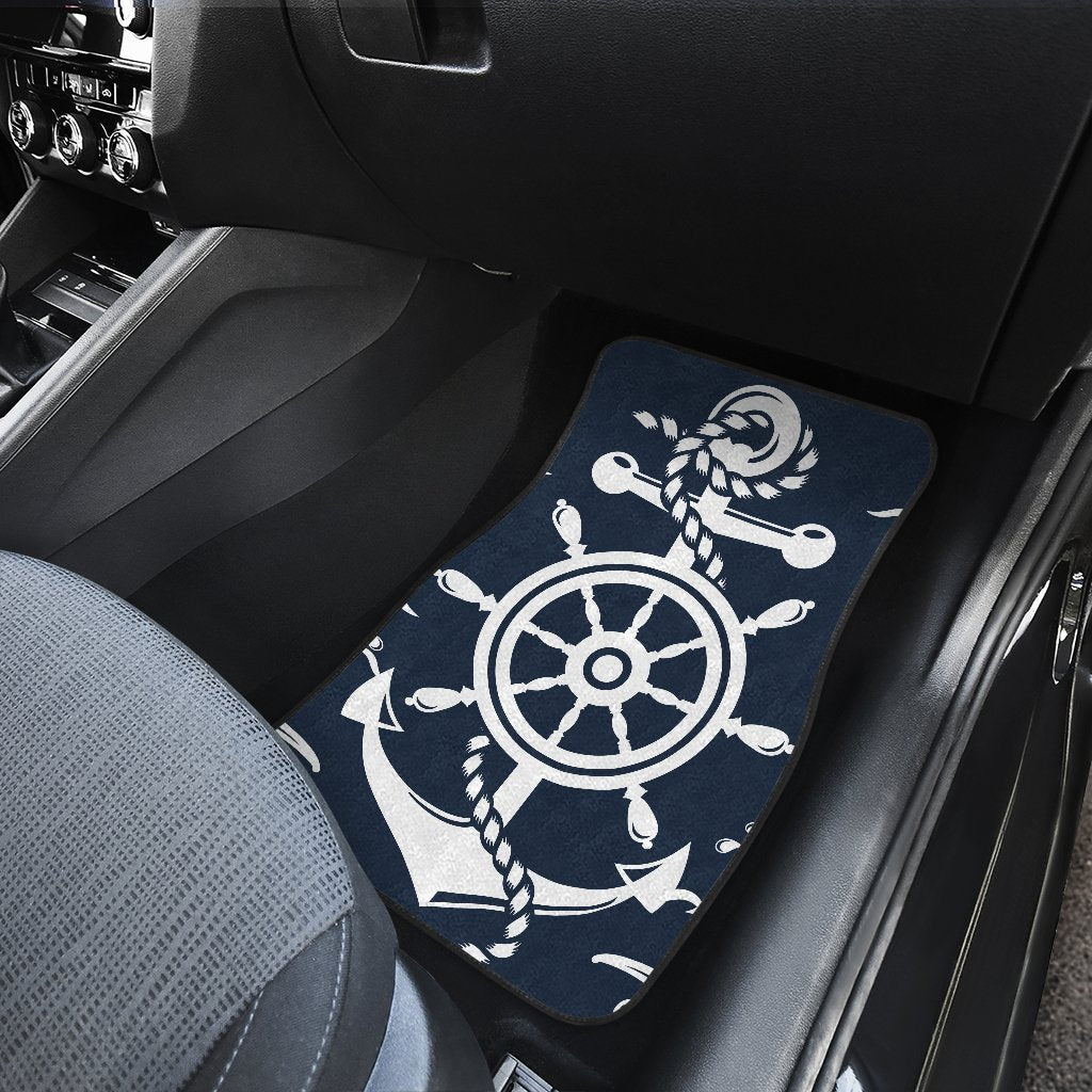 Nautical Anchor Lost my Heart Car Floor Mats