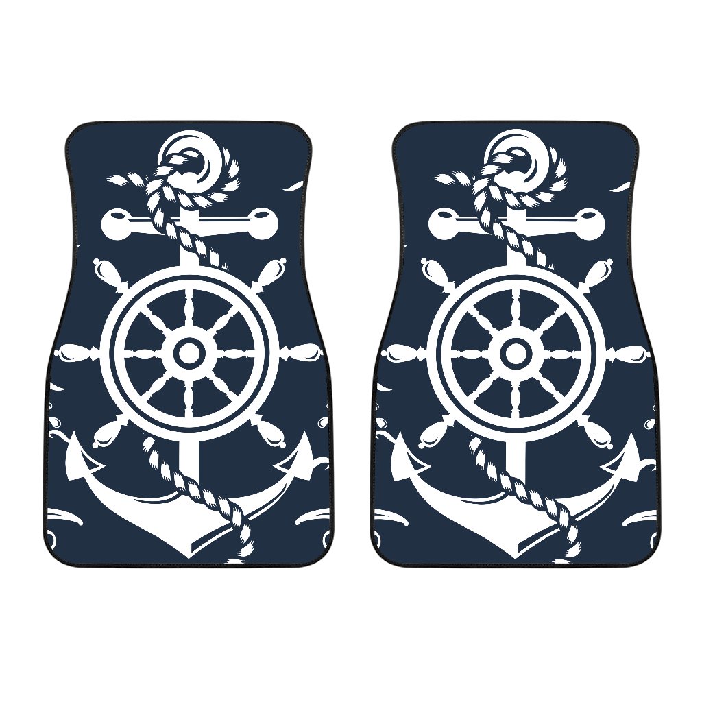 Nautical Anchor Lost my Heart Car Floor Mats
