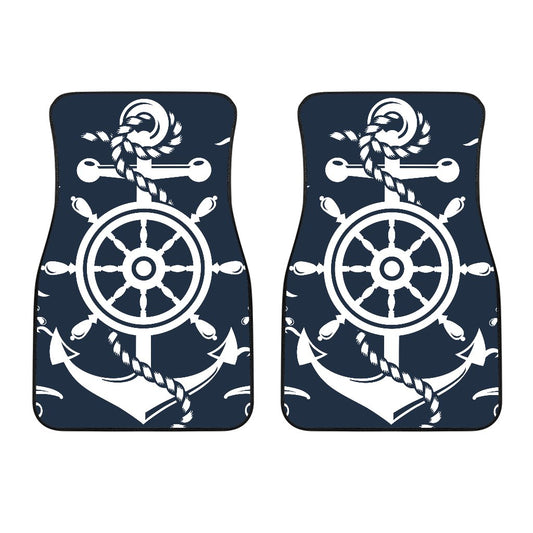 Nautical Anchor Lost my Heart Car Floor Mats