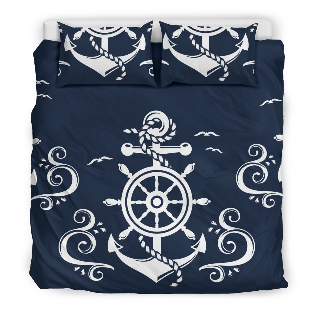 Nautical Anchor Lost my Heart Duvet Cover Bedding Set