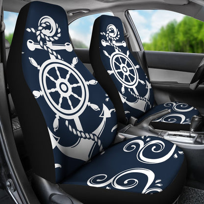 Nautical Anchor Lost my Heart Universal Fit Car Seat Covers