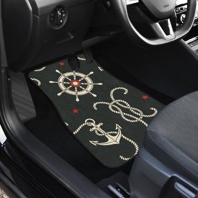 Nautical Anchor Pattern Car Floor Mats