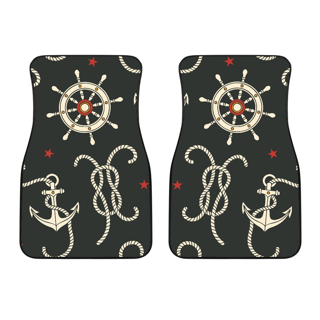 Nautical Anchor Pattern Car Floor Mats