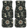 Nautical Anchor Pattern Front and Back Car Floor Mats