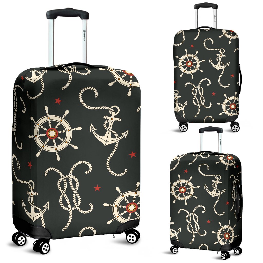 Nautical Anchor Pattern Luggage Cover Protector