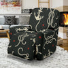 Nautical Anchor Pattern Recliner Slipcover-JORJUNE.COM