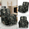 Nautical Anchor Pattern Recliner Slipcover-JORJUNE.COM