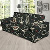 Nautical Anchor Pattern Sofa Slipcover-JORJUNE.COM