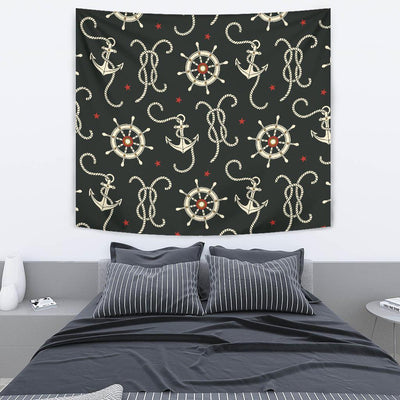 Nautical Anchor Pattern Tapestry