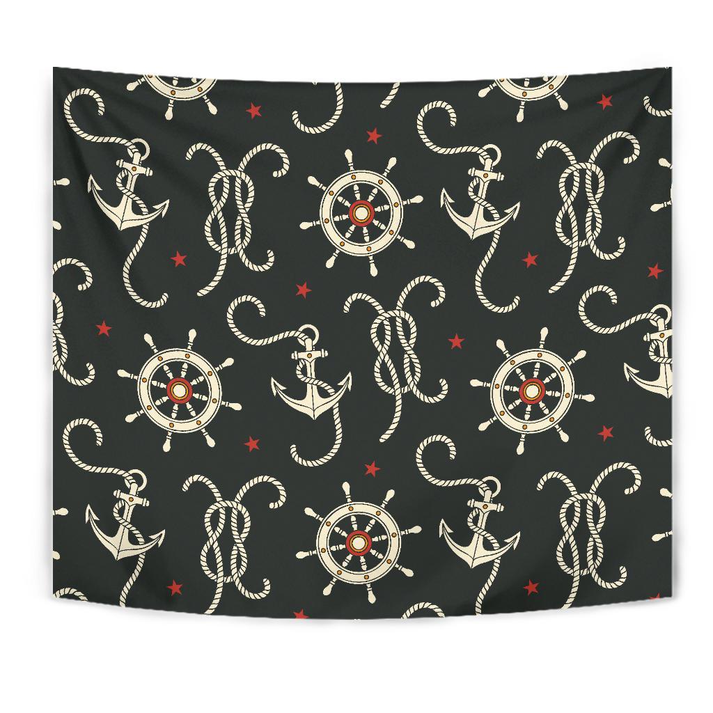 Nautical Anchor Pattern Tapestry