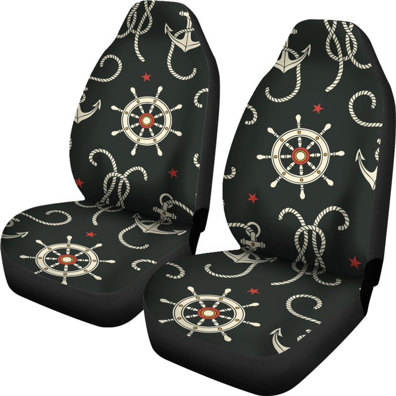 Nautical Anchor Pattern Universal Fit Car Seat Covers