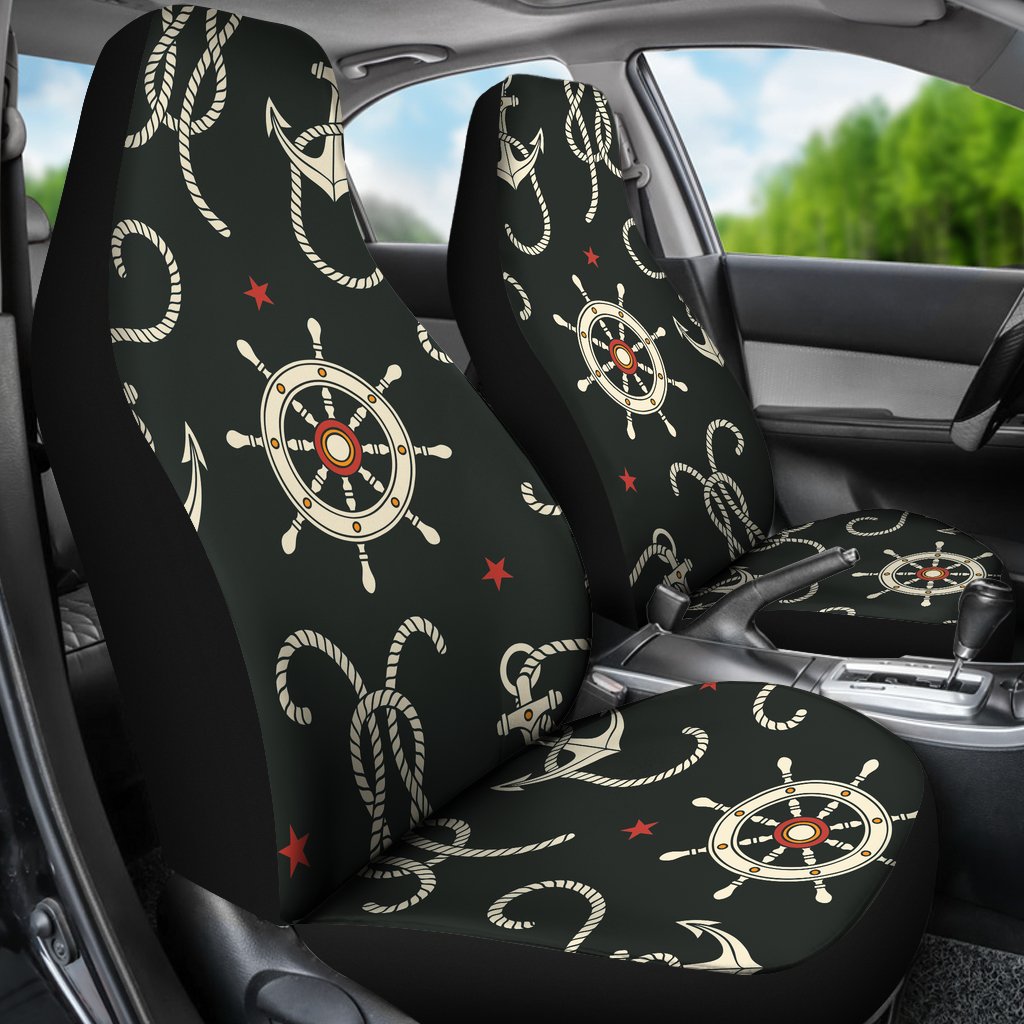 Nautical Anchor Pattern Universal Fit Car Seat Covers
