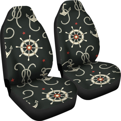 Nautical Anchor Pattern Universal Fit Car Seat Covers