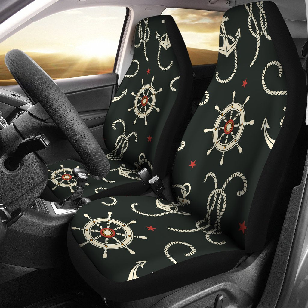 Nautical Anchor Pattern Universal Fit Car Seat Covers