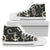 Nautical Anchor Pattern Women High Top Shoes