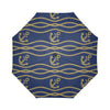 Nautical Anchor Rope Pattern Automatic Foldable Umbrella