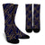 Nautical Anchor Rope Pattern Crew Socks