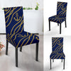 Nautical Anchor Rope Pattern Dining Chair Slipcover-JORJUNE.COM