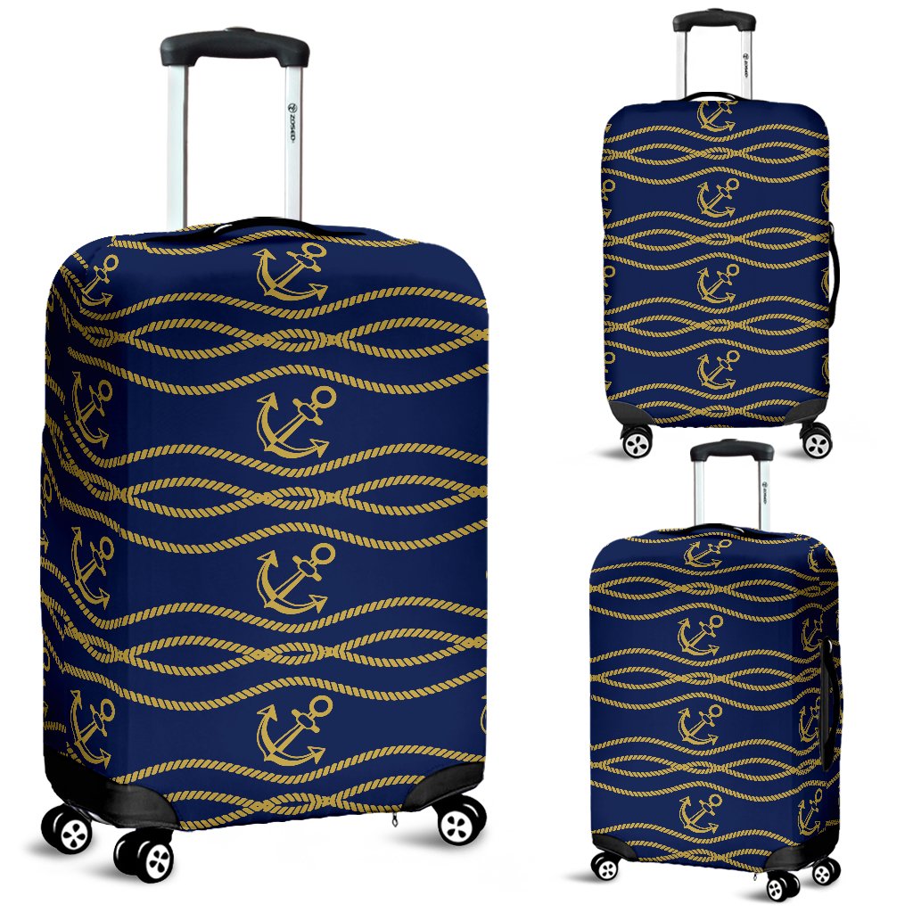 Nautical Anchor Rope Pattern Luggage Cover Protector