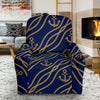 Nautical Anchor Rope Pattern Recliner Slipcover-JORJUNE.COM