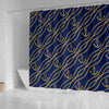 Nautical Anchor Rope Pattern Shower Curtain