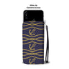 Nautical Anchor Rope Pattern Wallet Phone Case