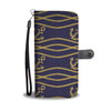 Nautical Anchor Rope Pattern Wallet Phone Case