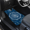 Nautical Compass Print Car Floor Mats