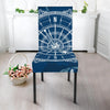 Nautical Compass Print Dining Chair Slipcover-JORJUNE.COM