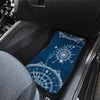 Nautical Compass Print Front and Back Car Floor Mats