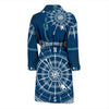 Nautical Compass Print Men Bath Robe