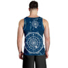 Nautical Compass Print Men Tank Top