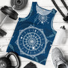 Nautical Compass Print Men Tank Top