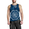 Nautical Compass Print Men Tank Top