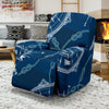 Nautical Compass Print Recliner Slipcover-JORJUNE.COM