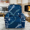 Nautical Compass Print Recliner Slipcover-JORJUNE.COM