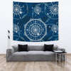 Nautical Compass Print Tapestry