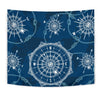 Nautical Compass Print Tapestry