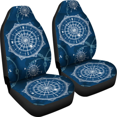 Nautical Compass Print Universal Fit Car Seat Covers