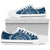 Nautical Compass Print Women Low Top Shoes