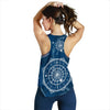 Nautical Compass Print Women Racerback Tank Top