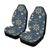 Nautical Pattern Print Design A01 Car Seat Covers (Set of 2)-JORJUNE.COM