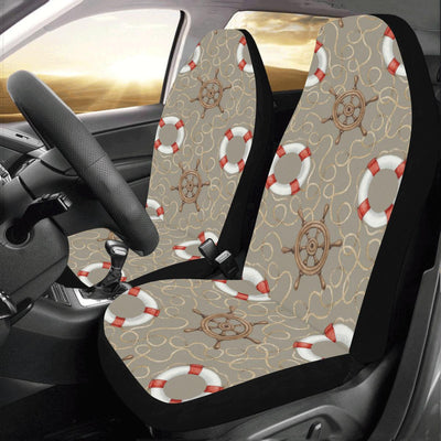 Nautical Pattern Print Design A02 Car Seat Covers (Set of 2)-JORJUNE.COM