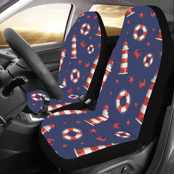 Nautical Pattern Print Design A03 Universal Fit Car Seat Covers - JorJune