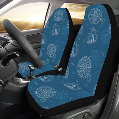 Nautical Pattern Print Design A04 Car Seat Covers (Set of 2)-JORJUNE.COM